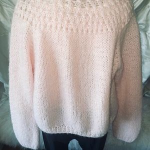 Vintage Hand Knitted Lenore Ott Cardigan Sweater